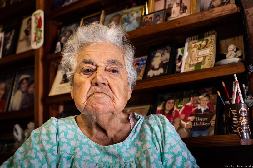 Denecia Naquin in her home on Isle de Jean Charles.