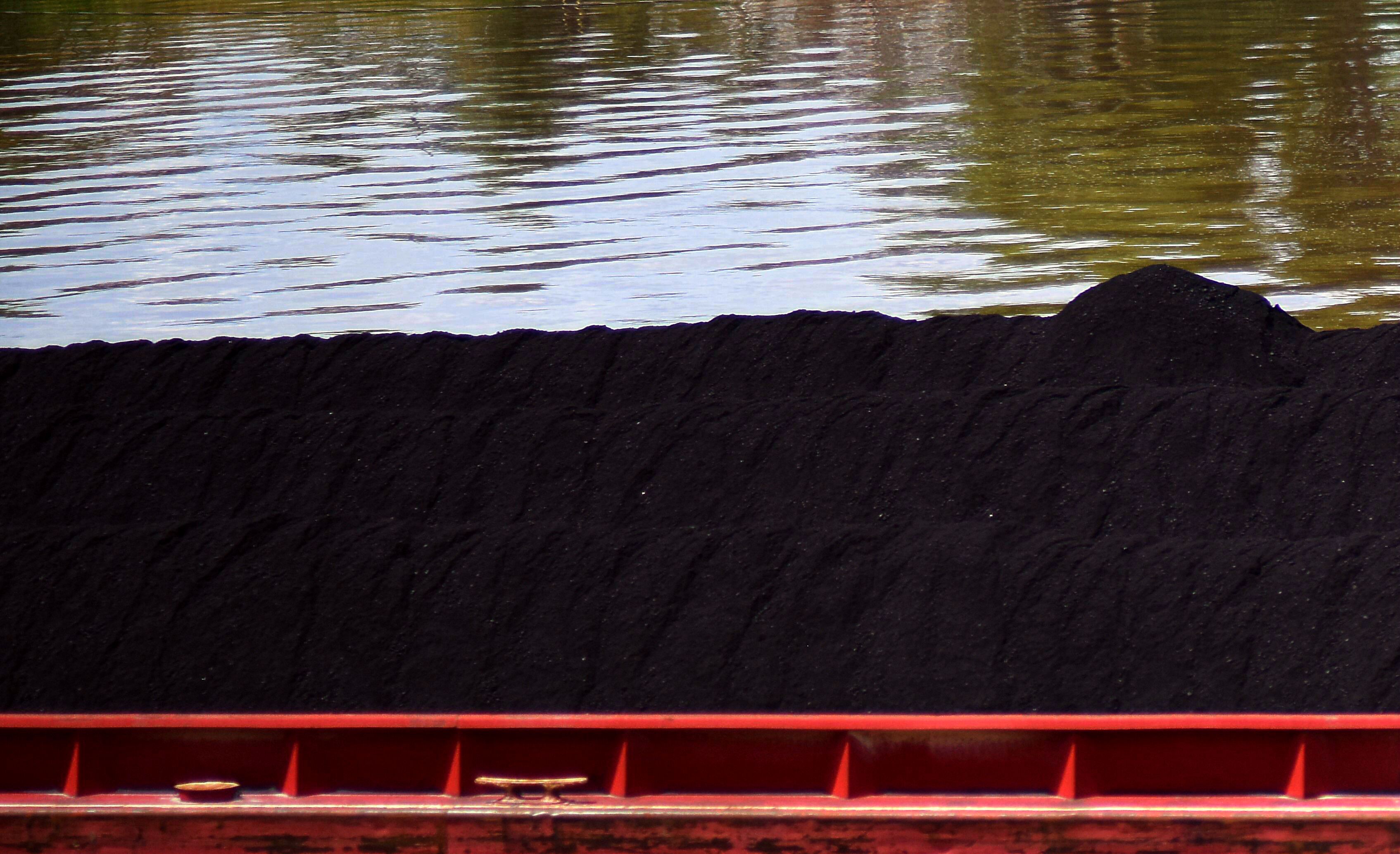 coal barge on Ohio River