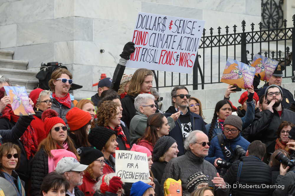 Hundreds of rally attendees marched to the steps of the U.S. Capitol