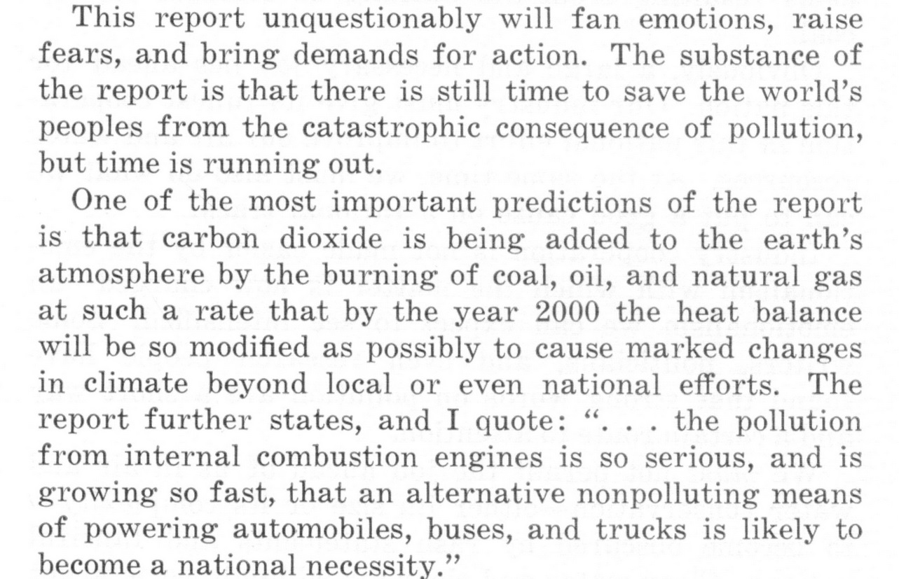 Text of a speech by American Petroleum Institute leadership on climate change