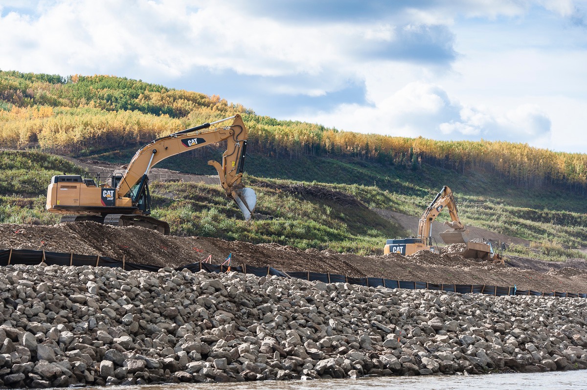 Site C dam construction