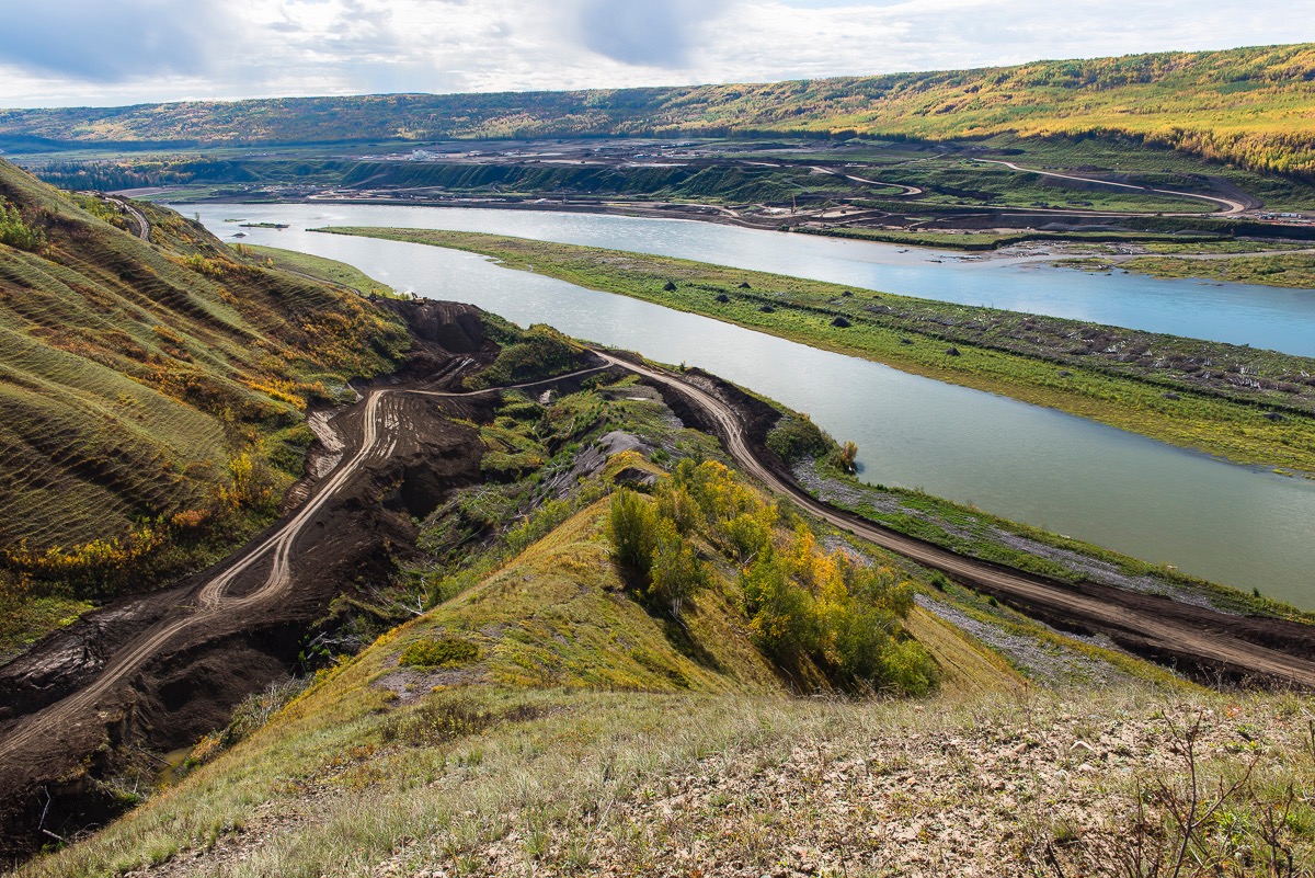 Site C dam construction