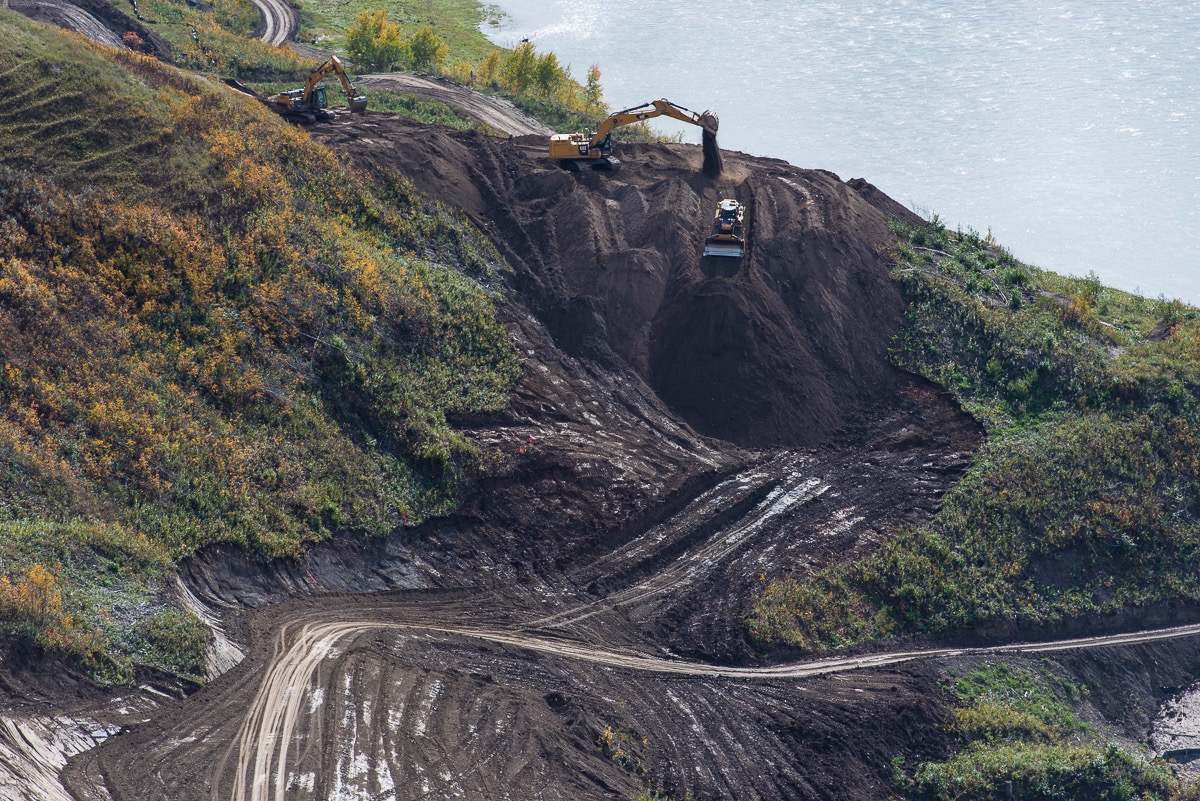 Site C dam construction