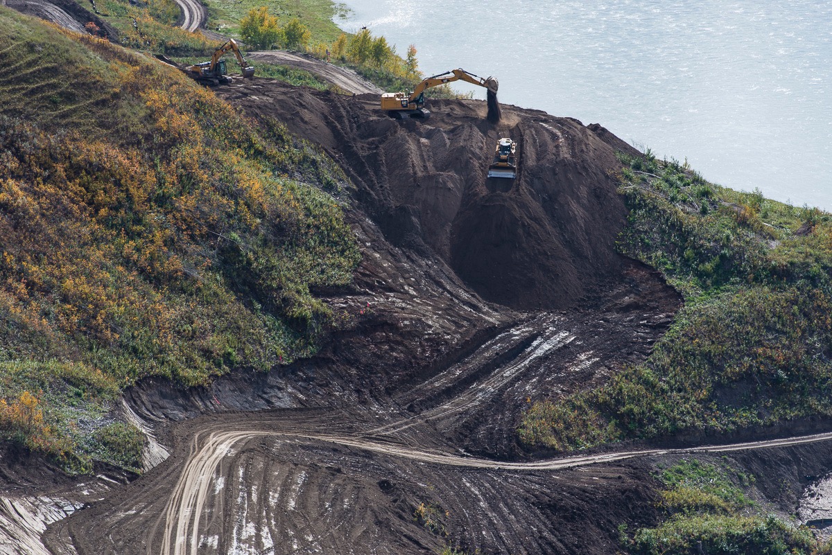 Site C dam construction