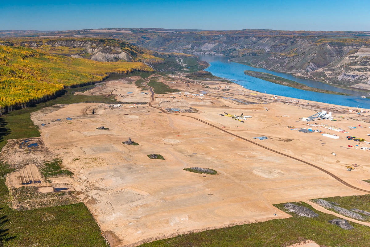 Site C dam construction