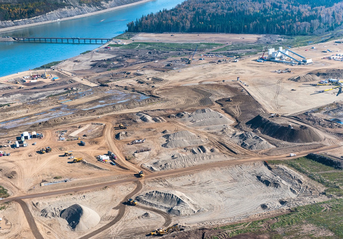 Construction Site C dam