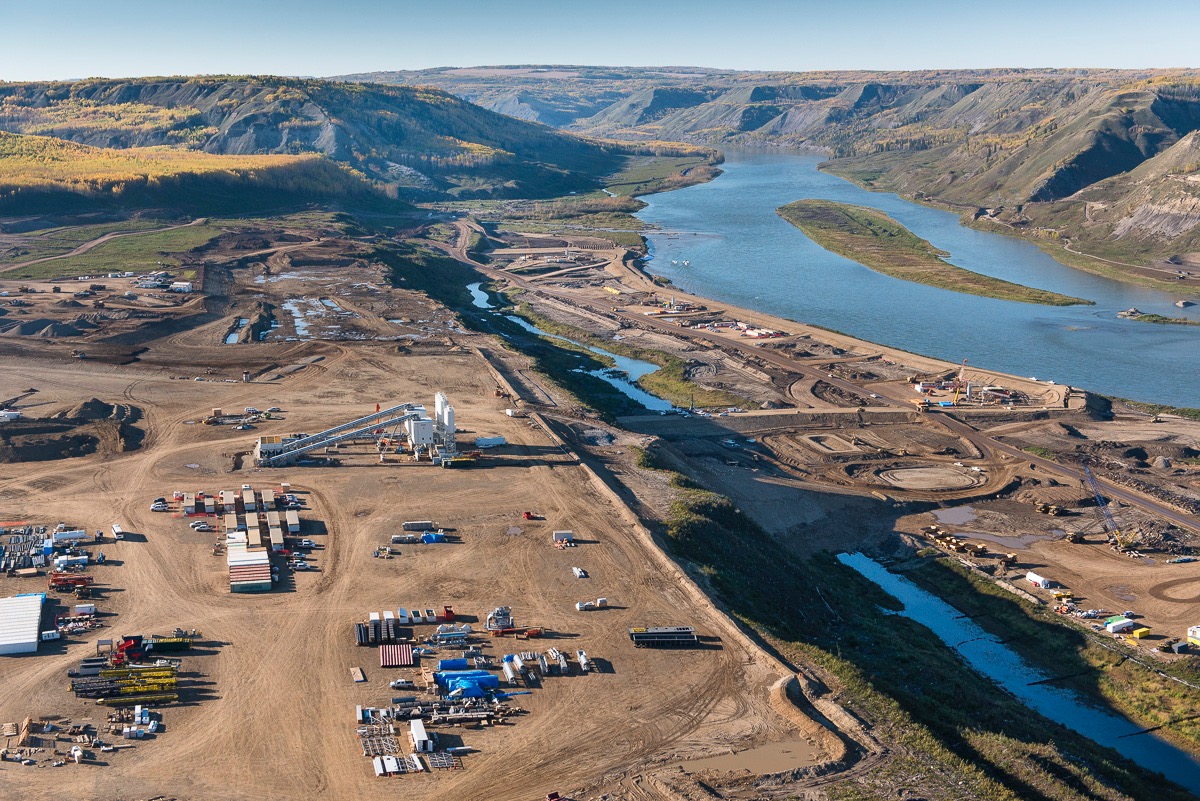 Site C dam construction