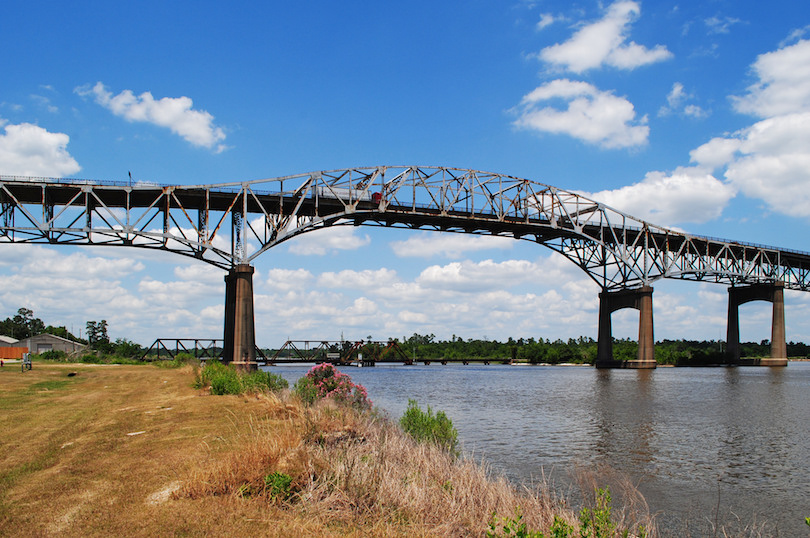 I-10 bridge over Calcasieu River in Lake Charles