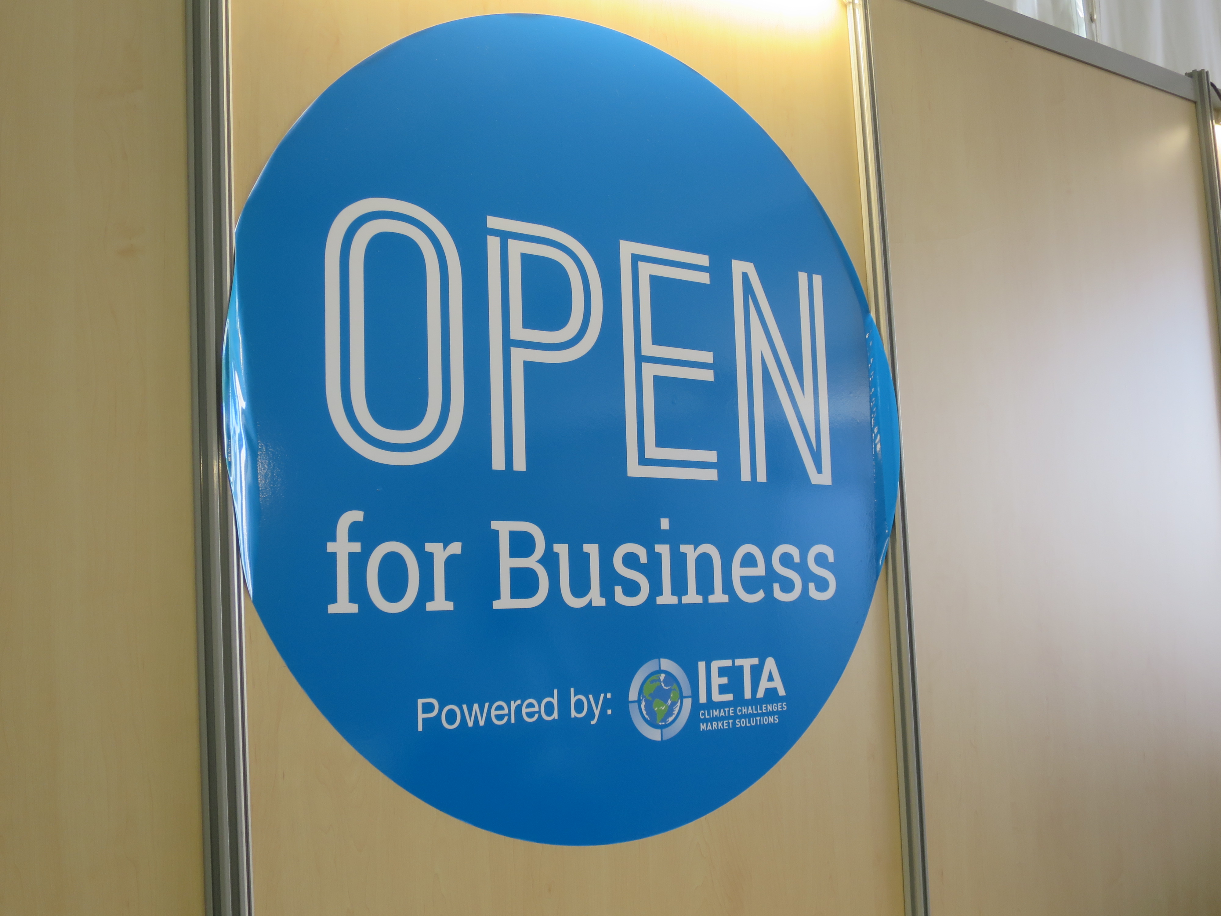 The International Emissions Trading Association (IETA) declares it is Open for Business at the Marrakech climate talks.