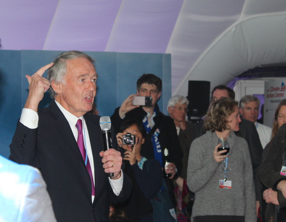 Senator Ed Markey at the UN Climate Talks in 2017