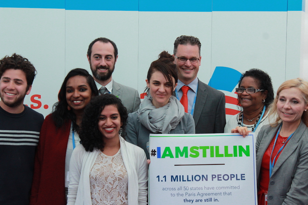 US People's Delegation delivers citizen petition of support for Paris Agreement to UNFCCC secretariat 