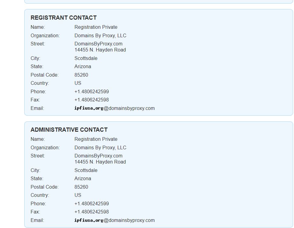 Domains by Proxy IPFI Whois record