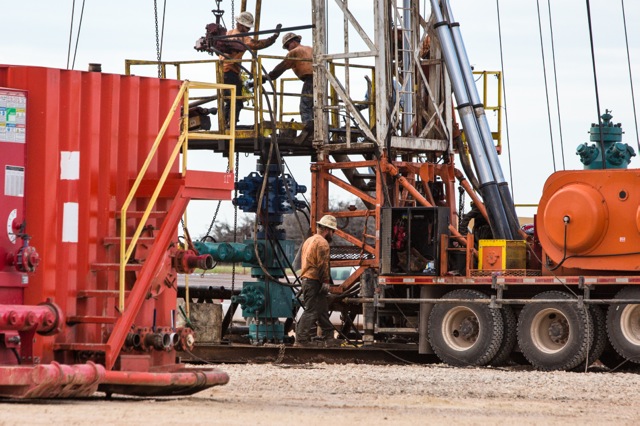 Drilling rig in Stillwater County
