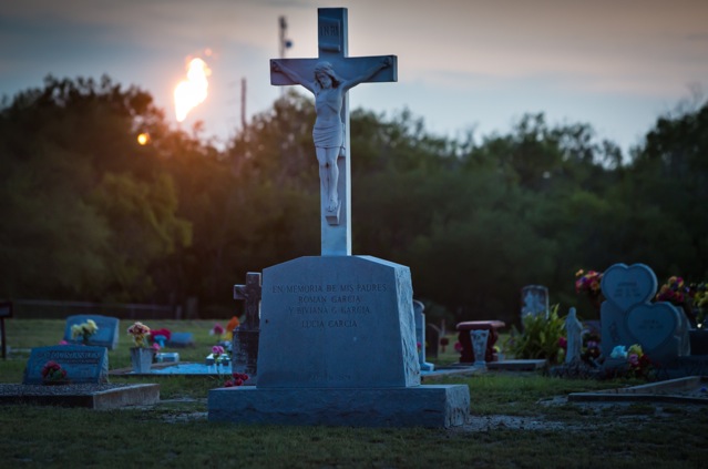 Flare fracking Karnes County