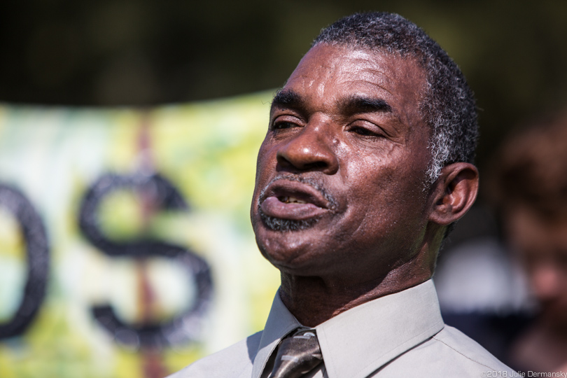 Pastor Harry Joseph of Mt. Triumph Baptist Church in St. James, Louisiana