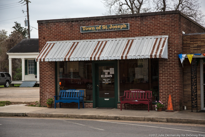 St. Joseph's city hall is a small brick building