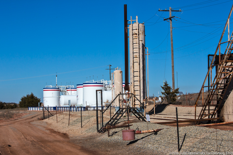 Wastewater injection well near Jackie Dill's home in Coyle, OK