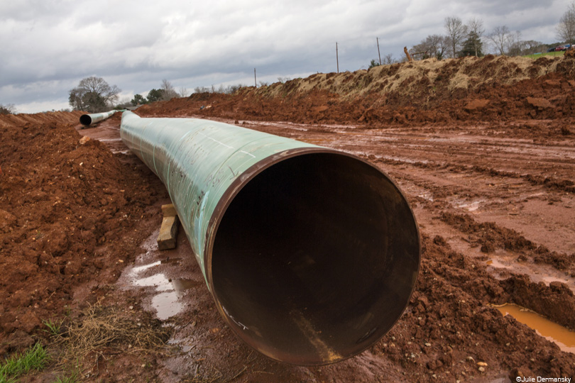 Keystone XL pipeline's southern route being built in Texas