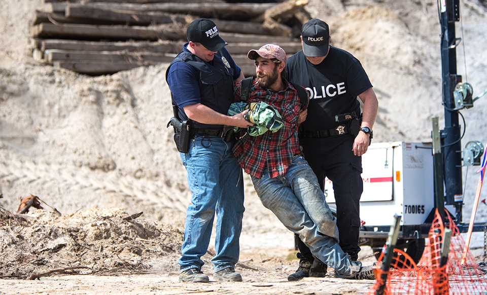 Keystone pipeline protester arrested in Texas