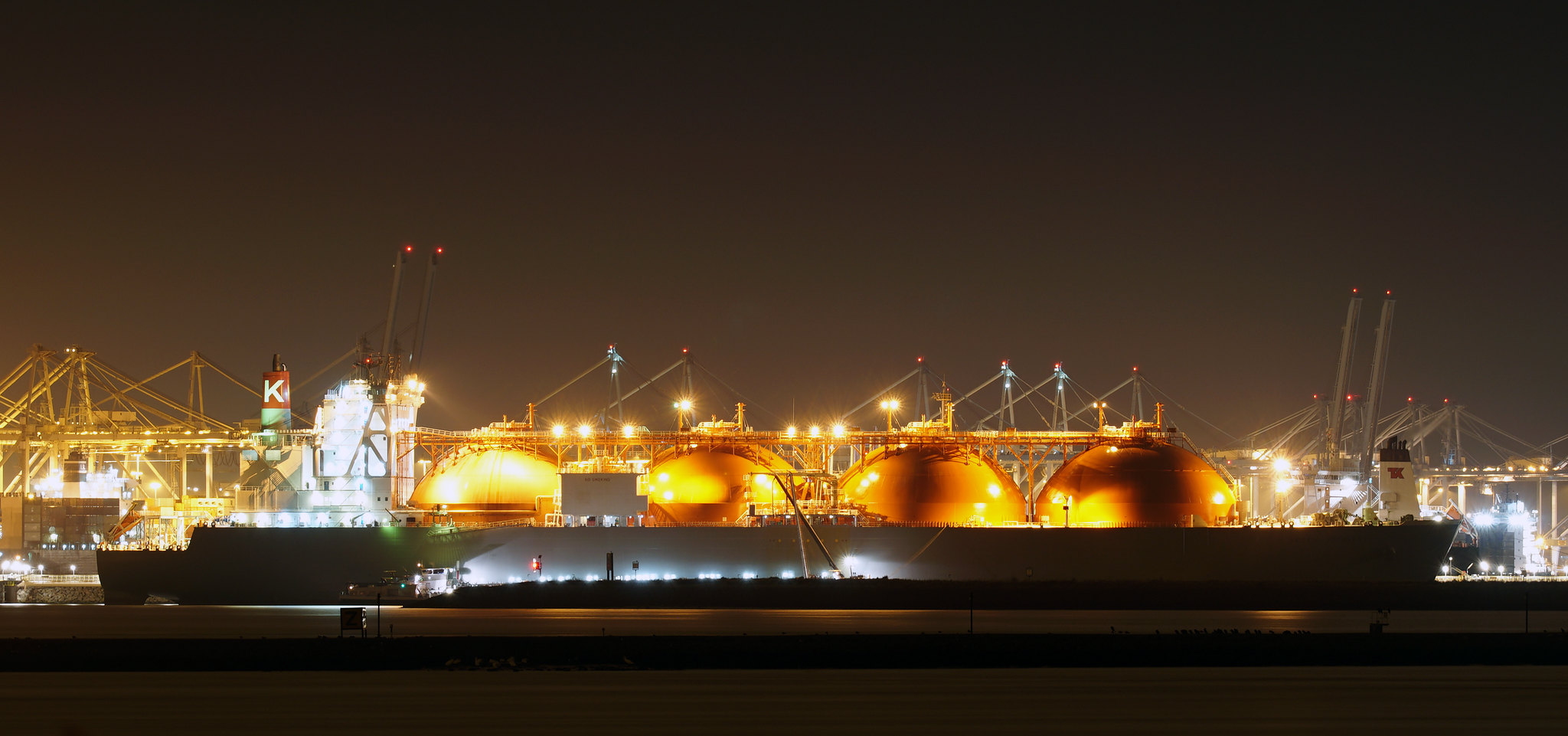 LNG tanker Arctic Voyager in port