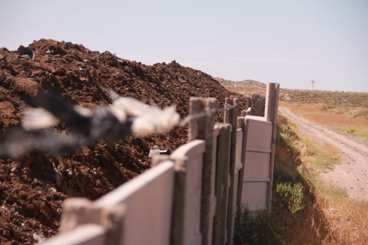 Oil and gas waste piles up at a processing facility in Neuquén, Argentina.