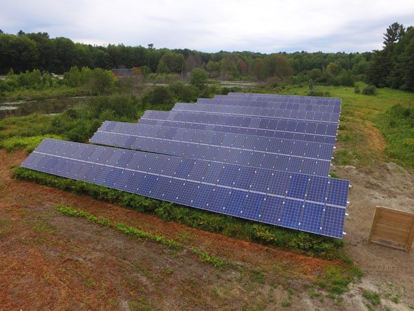 Community solar farm in Freeport, Maine