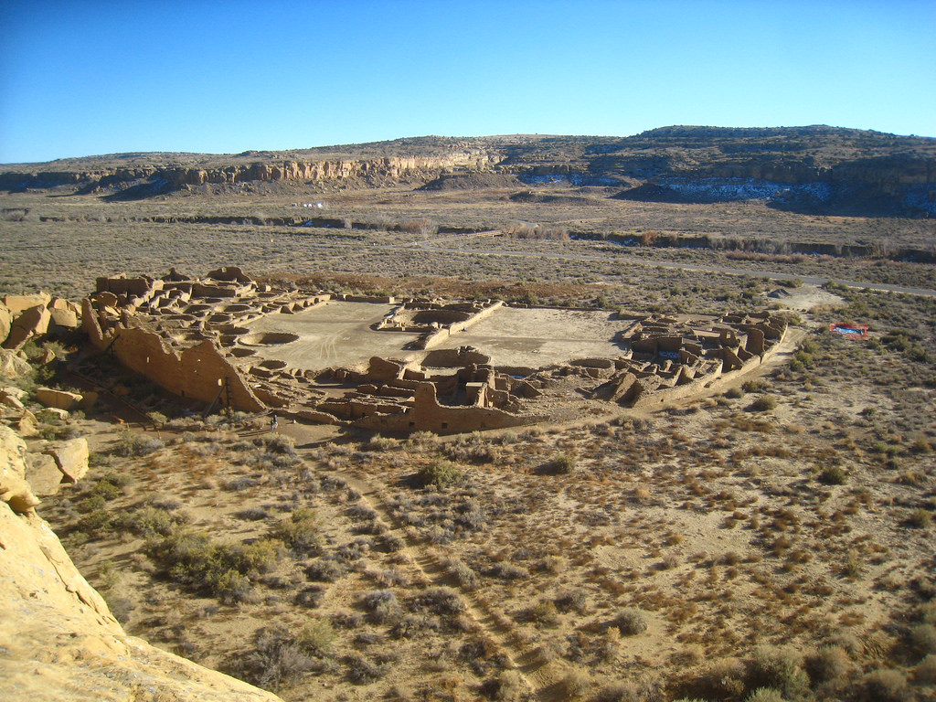 Pueblo Bonito historical site in New Mexico