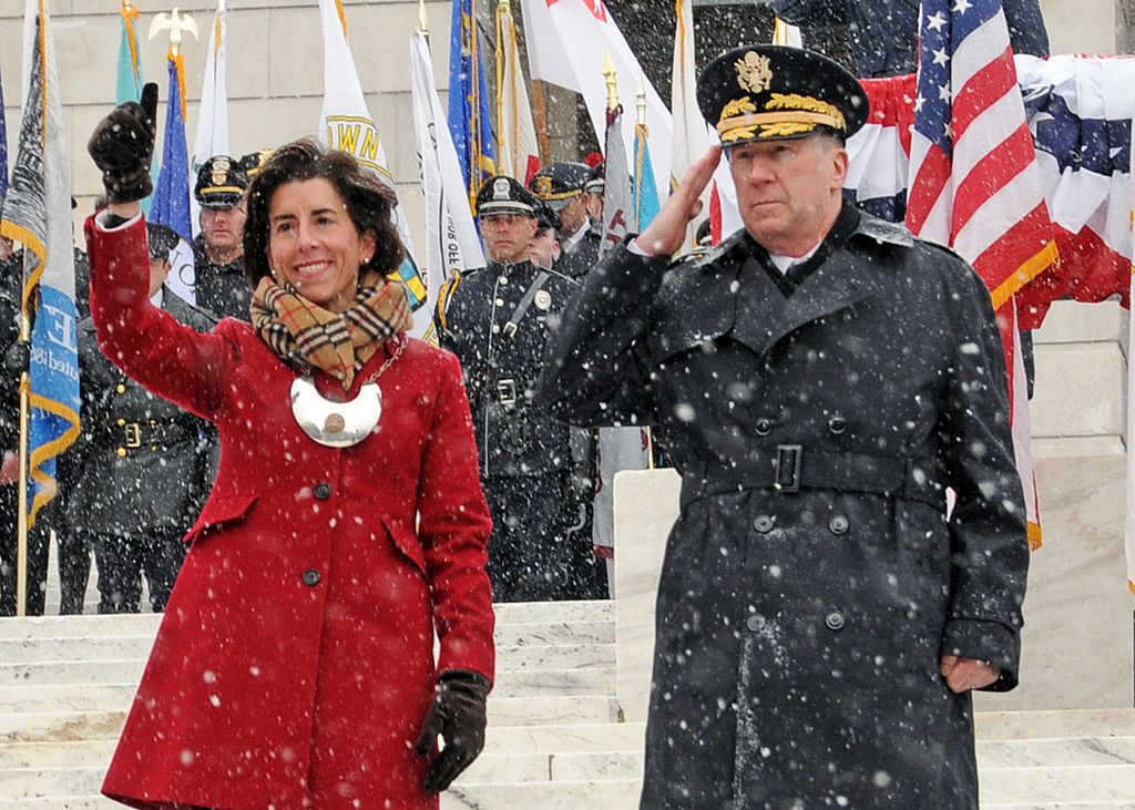 Rhode Island Gov. Gina Raimondo at her inauguration in 2015