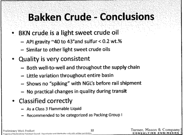 Slide from North Dakota Petroleum Council presentation to OIRA