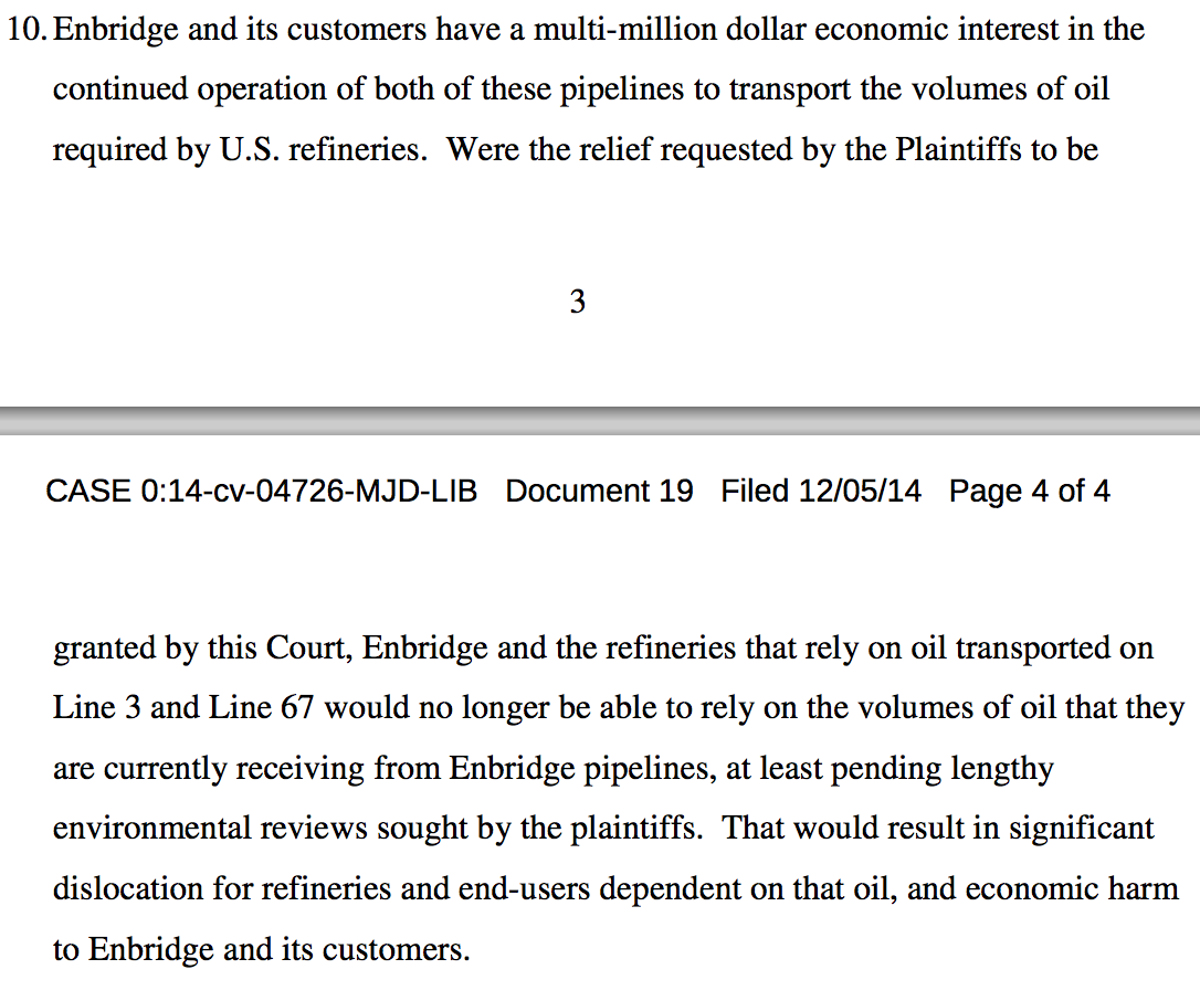 Enbridge Corporate Profits 