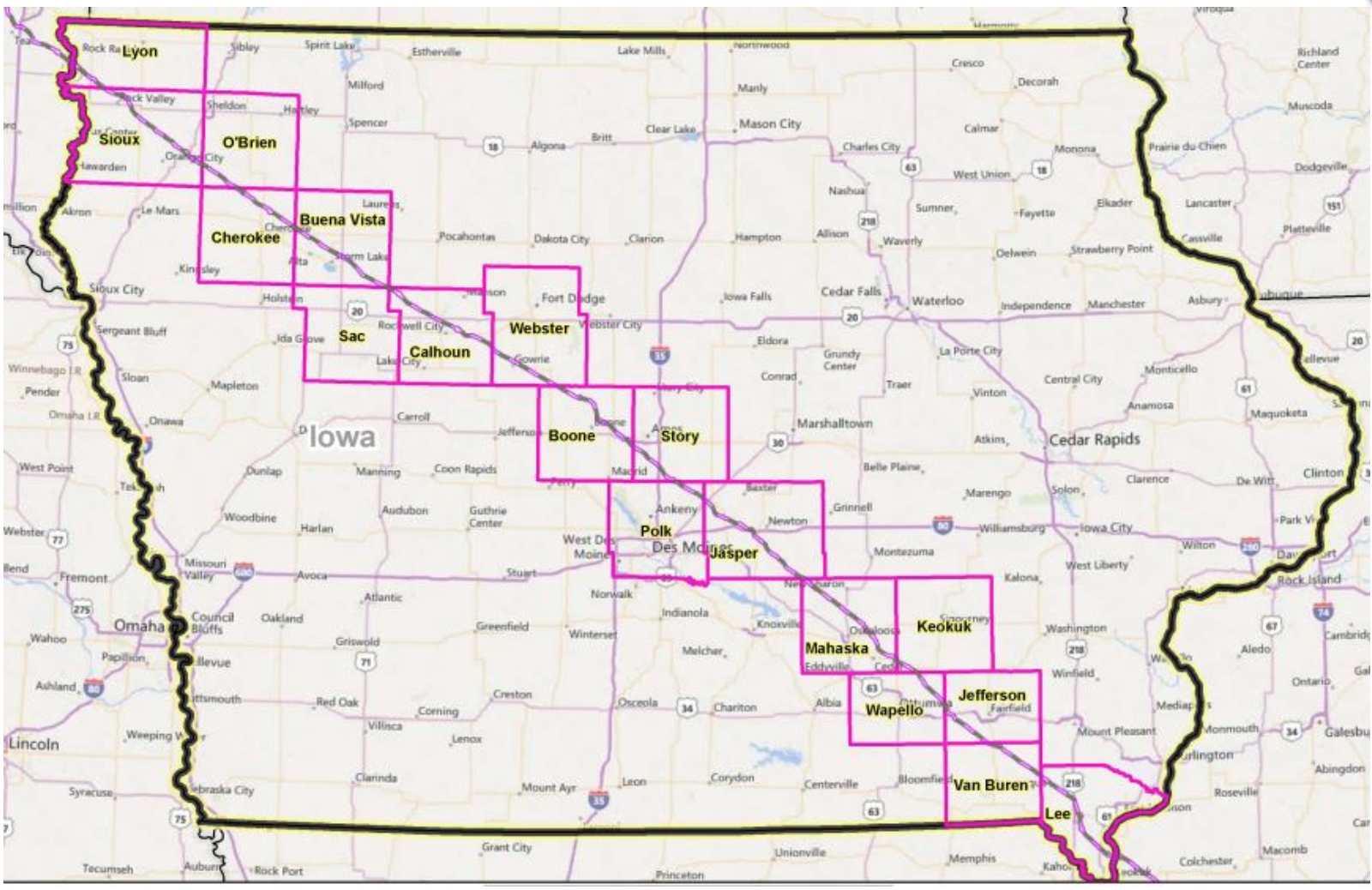 Dakota Transfer Pipeline Map