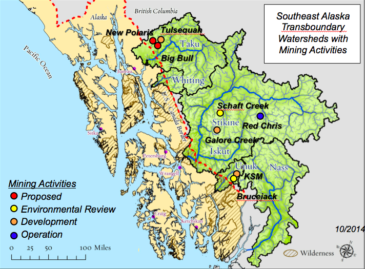 Transboundary mines Alaska-B.C. border