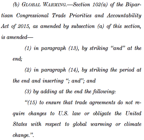 ExxonMobil Climate Change US Trade Deals