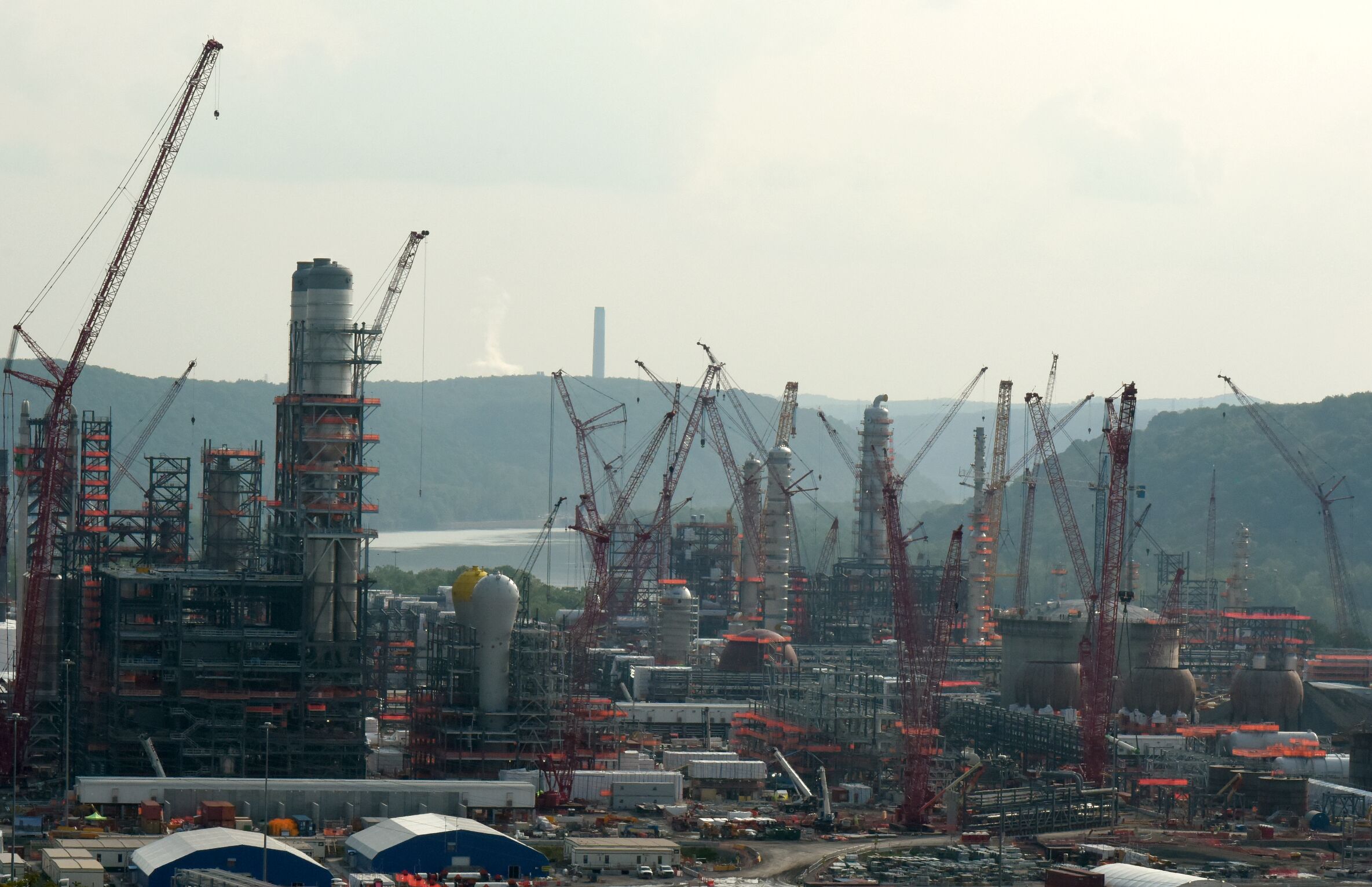 Beaver County Shell petrochemical and plastic complex under construction