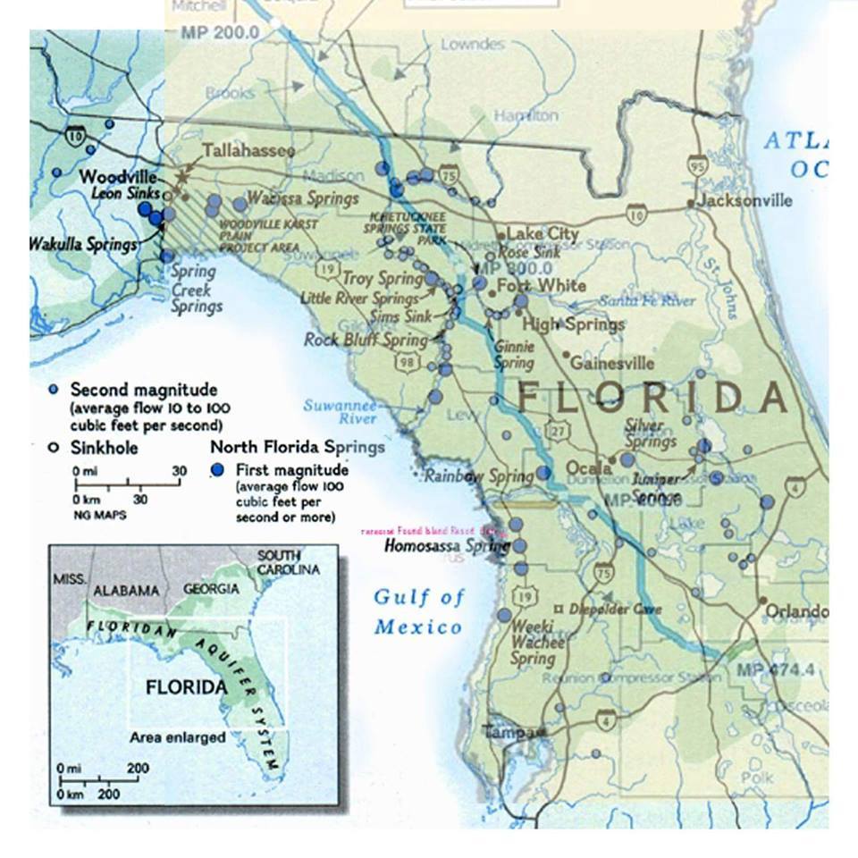 Sabal Trail pipeline route over Florida's aquifer system