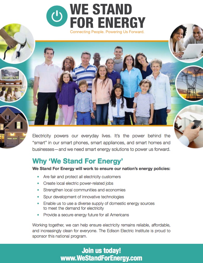 We Stand For Energy ad