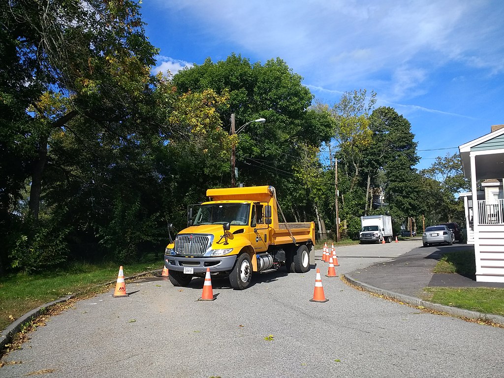 Work crew repairing gas lines in Merrimack Valley after recent natural gas pipeline explosions