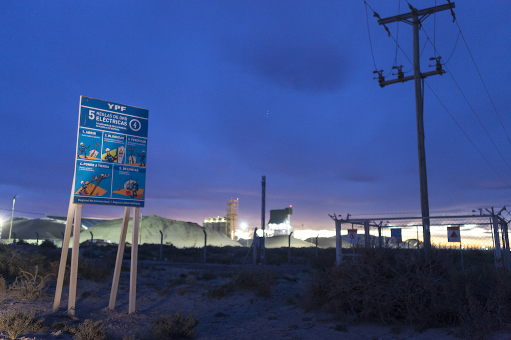 YPF's frac sand facility