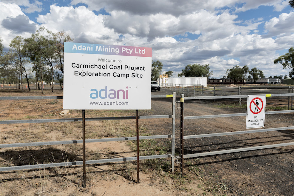 Adani mine camp