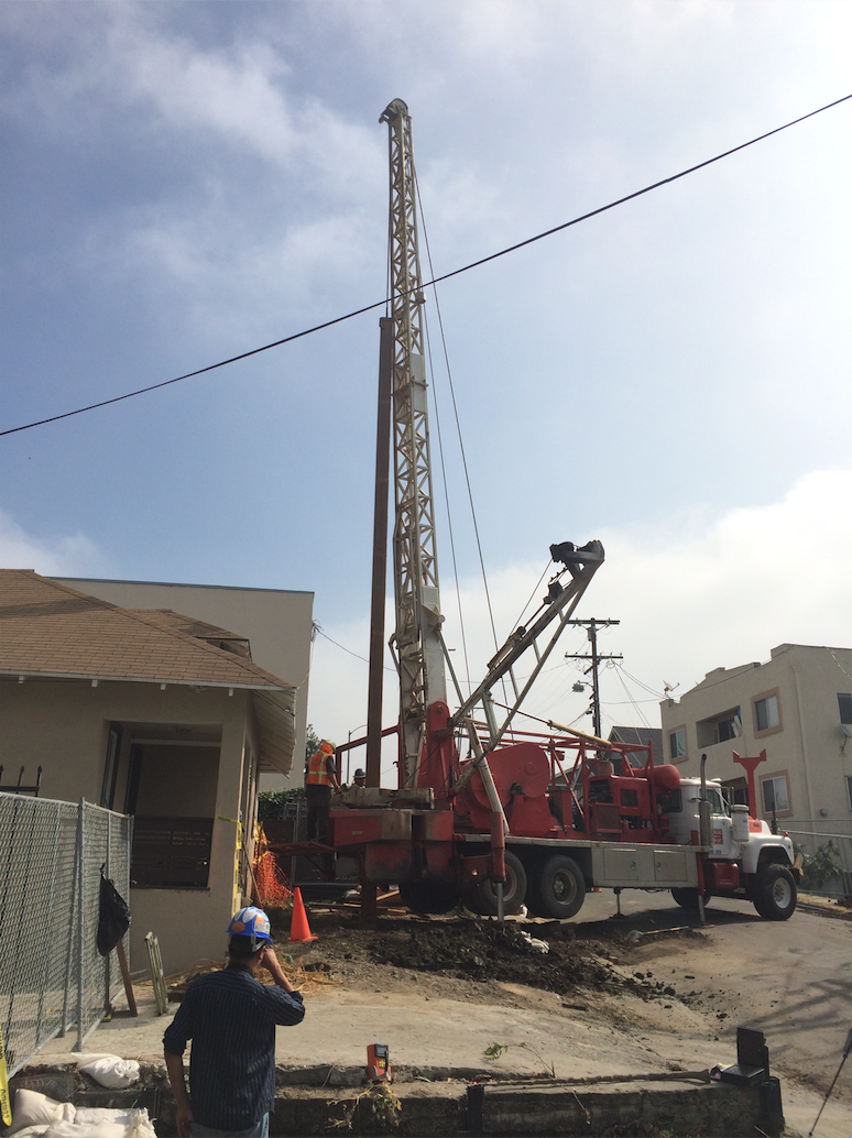 Derrick capping the Rogalske 10 oil well on Roger Majano's property in July 2016