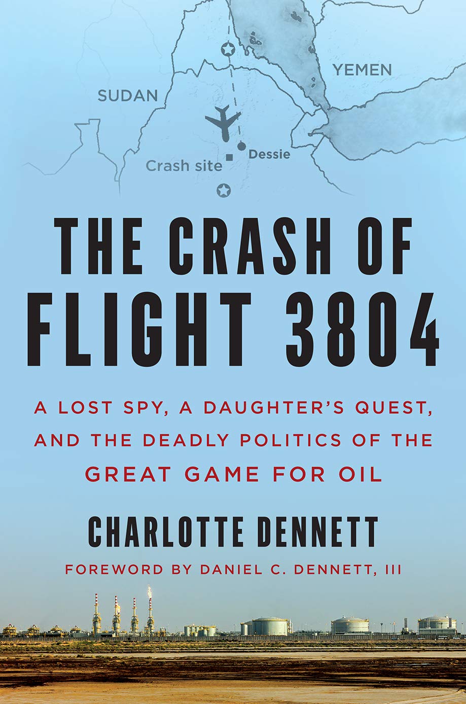 Book cover for 'The Crash of Flight 3804' by Charlotte Dennett