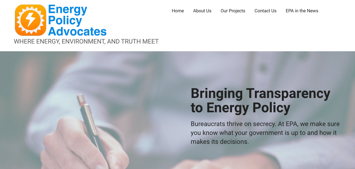 Energy Policy Advocates website