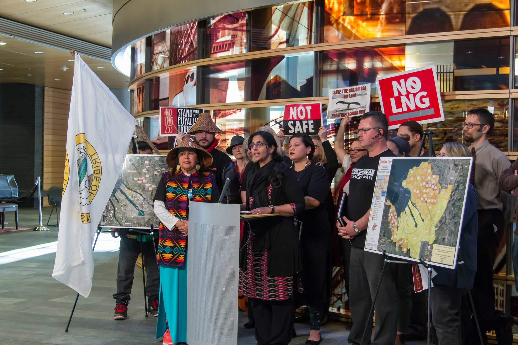 LNG protest in Washington State