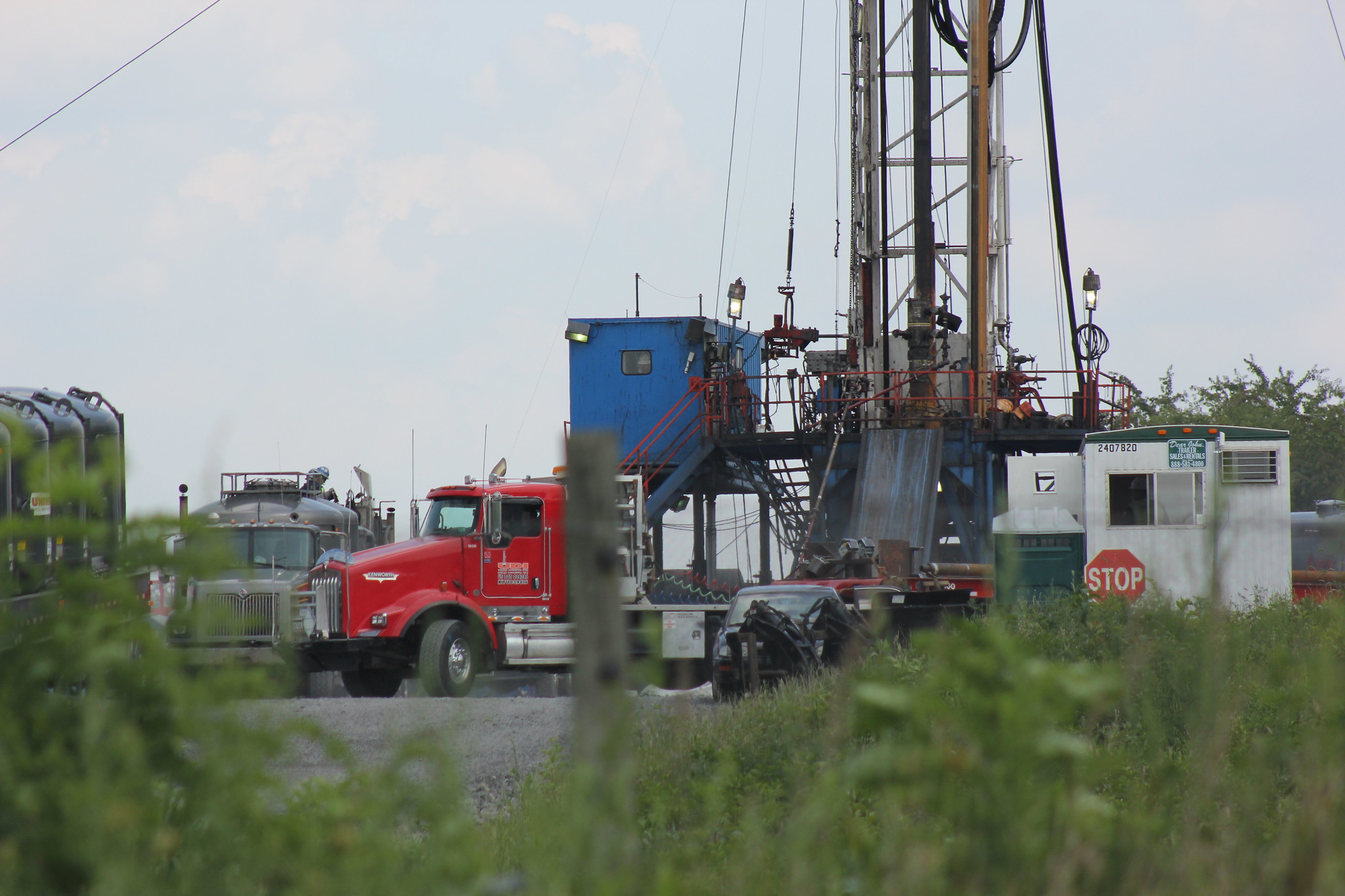 A Marcellus Shale gas drilling operation run by Rex Energy in Jackson Township, Pennsylvania, in 2012.