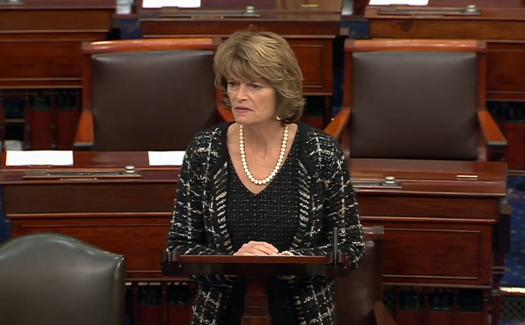 Sen. Lisa Murkowski speaking in support of the Senate energy bill