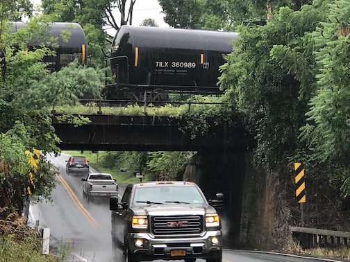 Oil train headed East in New York