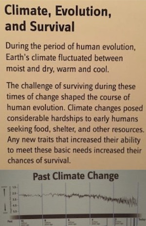 Misleading plaques about climate change in the Koch-funded exhibit at the National Museum of Natural History