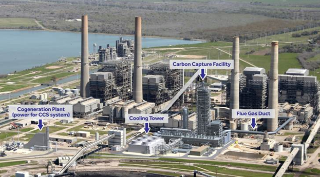 The Petra Nova coal plant with carbon capture technology