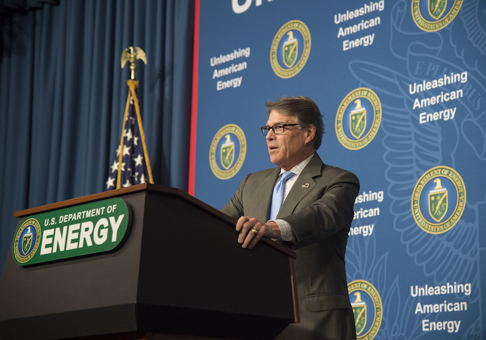 Department of Energy Secretary Rick Perry