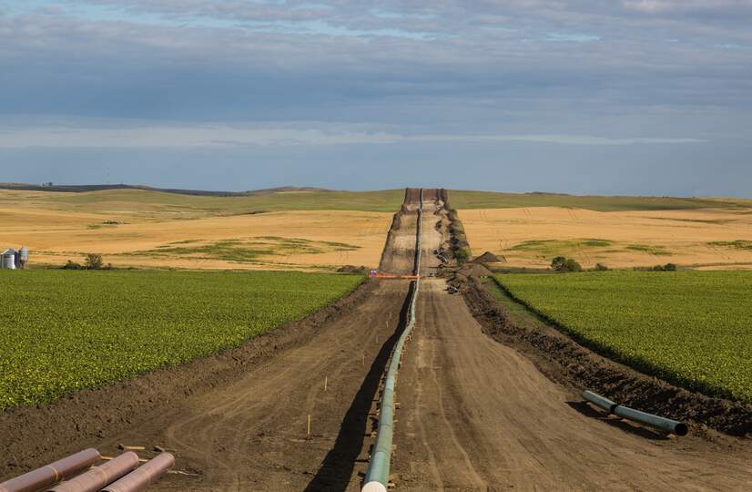 Dakota Access pipeline under construction in North Dakota
